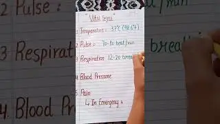 Vital signs, normal vital signs #vitalsign #bscnursing #nursingsecrets #nursing #vitalsigns #medico