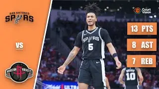 Stephon Castle - 13 Points, 8 Assists, 7 Rebounds vs Rockets - 2025-26 Regular Season