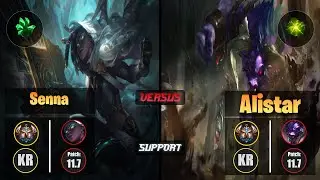 Challenger SENNA [Grasp of the Undying] (Support) VS  ALISTAR - Challenger KR Patch 11.7