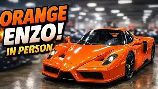 An orange Ferrari Enzo&hellip; I never thought I&rsquo;d see one in real life