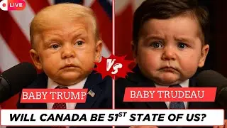 🇺🇸 Baby Trump vs 🇨🇦 Baby Trudeau | The Hilarious AI Debate on CA 51st State of US! #AIComedy #parody