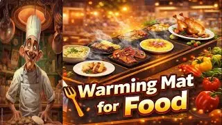 XXXL Extra Large Silicone Roll Up Warming Mat for Food ||  