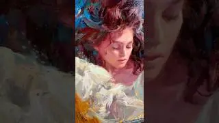 Expressive portrait in oils - beginning