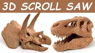 Dino skull - 3D scroll saw project