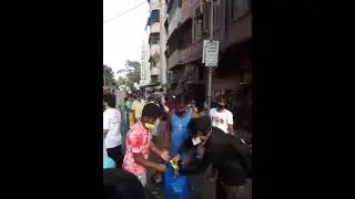 Relief distribution to lockdown effected people near sishu mangal 1
