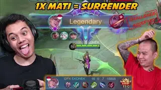 Di Kasi CHALLENGE Ga Boleh MATI Sama Si BOTAK!! - Mobile Legends