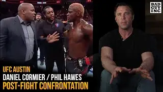 Phil Hawes mouths off to Daniel Cormier in the cage at UFC Austin&hellip;