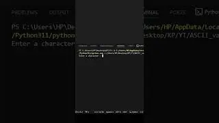 How to Find the ASCII Value of Any Character in Python #coding #python #ascii  #programming
