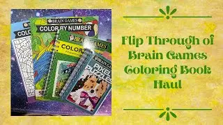 Flip Through of Coloring Book Haul by Brain Games