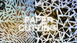 Abstract Geometric Paper Cutting Art | Modern Handmade Paper Cut Design