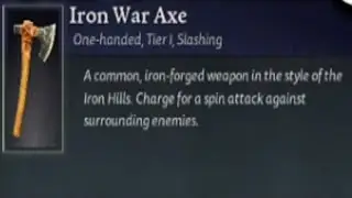 How to Make an Iron War Axe in Lord of the Rings Return to Moria