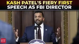 'If you seek to hide...we will find you...': Kash Patel's fiery first speech as FBI Director