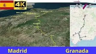 Simulate AVE  (Renfe) journey from Madrid to Granada with relaxing music.