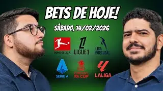 Palpites de Futebol para 14/02/2026 (s&aacute;bado) - An&aacute;lises + Bilhete Pronto | Bets de Hoje