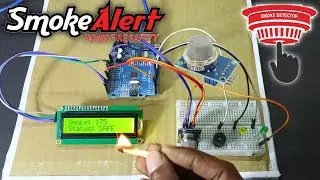 DIY Air Quality Monitor with Smoke Alarm | Arduino + OLED | Akironics