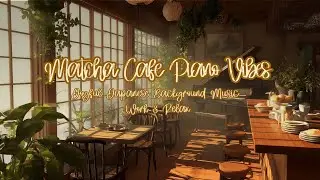 Matcha Caf&eacute; Piano Vibes 🍵✨ Joyful Japanese Background Music for Work & Relax