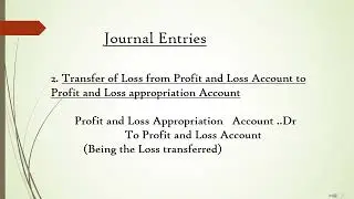 Profit and Loss Appropriation Account