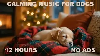 12 Hours Cozy Night Fireplace for Dogs • Separation Anxiety Relief