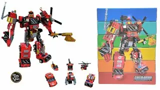 FIRE RESCUE TF Combiner - SEMBO Mecha of Steel - COMBINE - LEGO Compatible Bricks