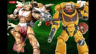 Blood Angels vs Imperial Fist! Warhammer 40k Tabletop Simulator (TTS)!