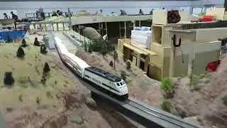 FREE MO TRAIN LAYOUT AT  TRAIN SHOW 2024 LOTS OF VIDEOS