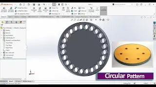 How to use Circular Pattern Tool-SolidWorks tutorial | SolidWorks Circular Pattern Feature Tutorial