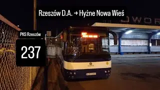 PKS Rzeszów, linia 237: Rzeszów D.A. → Hyżne Nowa Wieś
