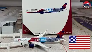 НОВИНКА! Распаковка самолета Gemini Jets Delta Airlines Team USA A350-900 2026 Edition в масштабе...