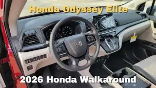 2026 Honda Odyssey Elite Standard Features Review Walkaround