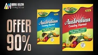 How to make vegetable packing box design In CorelDraw | CorelDRAW Graphics Tutorial Video