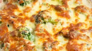 Keto Recipe - Broccoli Chicken & Cheese Casserole 