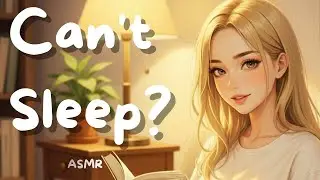 ASMR F4M Can&acute;t Sleep?| Cozy  Late Night Study Session Whisper Roleplay