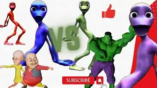 Colorful Alien Dance vs Dame Tu Cosita vs Funny Aliens Vs. Colorful Alien vs Motu Patlu Hulk Captain