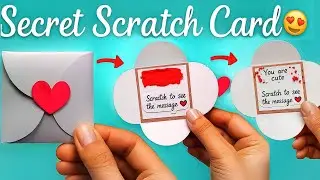 Secret Scratch Card Message Handmade Gift for Boyfriend/Bestfriend/Husband DIY Love Letter Card