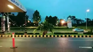 Beautiful  view  of constitution avenue Islamabad  on 14 aug 2k19
