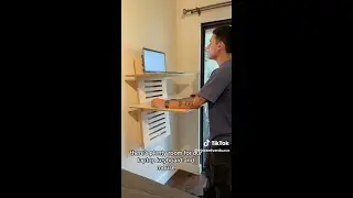 WallStand Standing Desk (Review) Space saving & height adjustable! Hand crafted by DeskStand.com