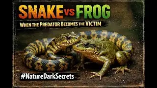 Snake vs Frog &ndash; When the Predator Becomes the Victim | Nature&rsquo;s Dark Secret  #NatureDarkSecrets