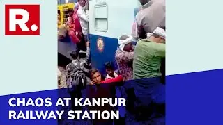 Uttar Pradesh: Large Crowds In Local Trains At Kanpur Railway Station Flout Norms