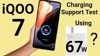 iQOO 7 67w Mi Charger support test will it support or not using sonic charger🔥🔥🔥