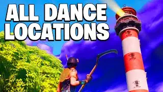 Dance At Compact Cars,Lockie's Lighthouse,Weather Station - All 3 locations (FORTNITE BATTLE ROYALE)
