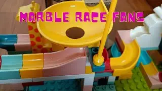 Marble Race Fans - Marble Run building Blocks ASMR,