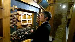 Improvisation sur la  Folia à Saint-Guilhem-le-Désert par Frédéric Deschamps