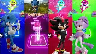 Sonic & Knuckles Play Baby Shark Trap Mix | Tiles Hop EDM Rush Gameplay