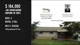 Home for Sale 1401 Susan Avenue, Croydon, PA 19021 Presented by Century 21 Advantage Gold
