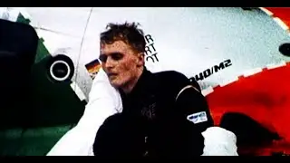 Johnny Herbert collapses after Le Mans 1991 victory