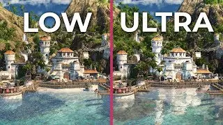 Anno 1800 &ndash; PC 4K Low vs. high vs. Ultrahigh Graphics Comparison