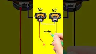 2 speaker series connection watt ar ohm kitne hotaa hai #shorts #channelnumber99 #animation