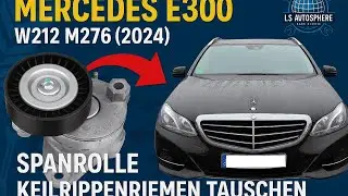Mercedes E300 W212 M276 (2014) &ndash; Spanner Keilrippenriemen tauschen | Ger&auml;uschdiagnose