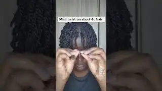 Mini twists on short 4c hair. #4chair #naturalhairgrowth #haircare #shorthair