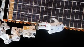 iROSA INSTALLATION 2 &ndash; HIGHLIGHTS of iROSA Spacewalk 76 &ndash; Pesquet / Kimbrough (25.06.2021)